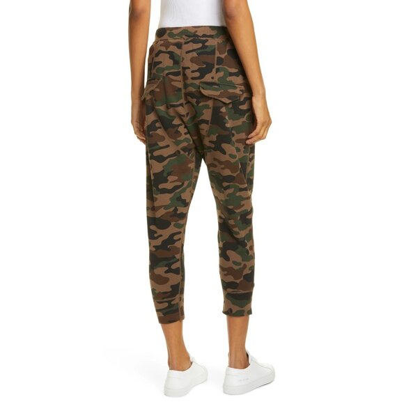Nili Lotan "Nolan" Sweats in Brown Camo Print, size Small - Picture 2 of 10
